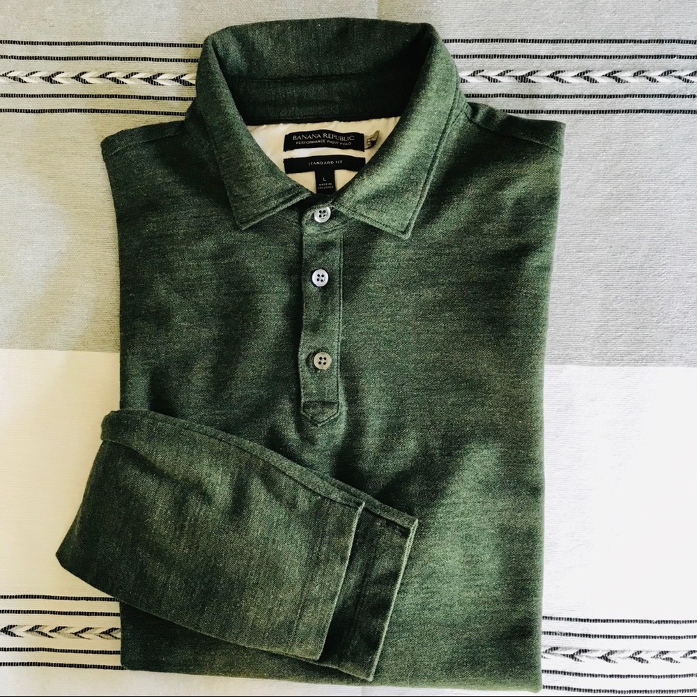 Banana Republic Performance Pique Polo NWOT